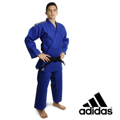 ΣΤΟΛΗ ΤΖΟΥΝΤΟ ΜΠΛΕ ΜΕ ΑΝΑΓΝΩΡΙΣΗ Judo Uniform Adidas J-IJF CHAMPION II IJF Blue - IJF approved 