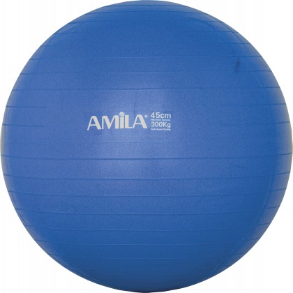 Μπάλα Γυμναστικής AMILA GYMBALL 45cm Μπλε Bulk - 48085