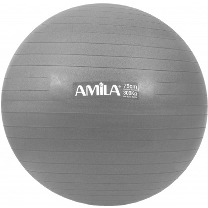 Μπάλα Γυμναστικής AMILA GYMBALL 75cm Γκρι Bulk - 48425