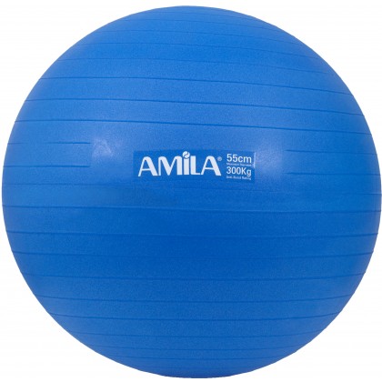 Μπάλα Γυμναστικής AMILA GYMBALL 55cm Μπλε Bulk - 48437