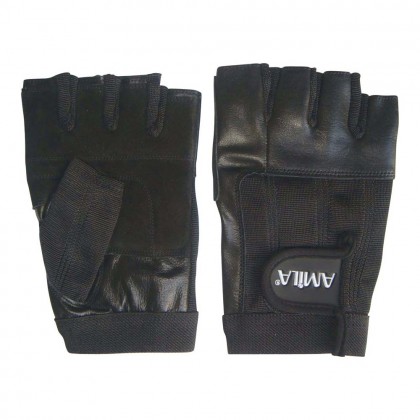 Γάντια Άρσης Βαρών AMILA Nappa Amara Μαύρο M - 83221