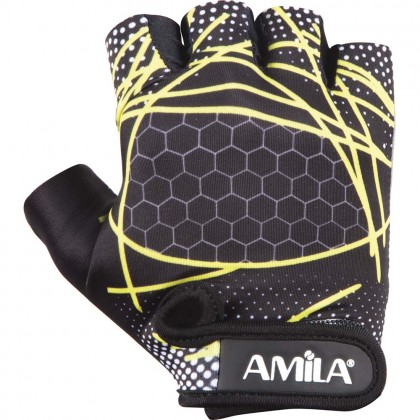 Γάντια Άρσης Βαρών AMILA Amara Lycra Κίτρινο S - 8330301