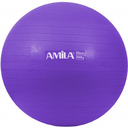 Μπάλα Γυμναστικής AMILA GYMBALL 55cm Μωβ - 95830